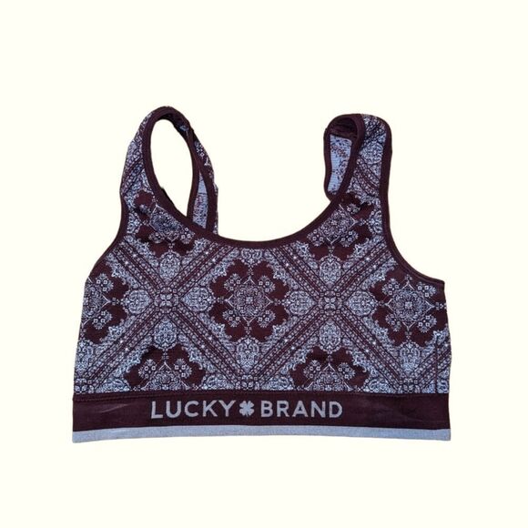 🛍️LUCKY BRAND SPORTS BRA SIZE LARGE - Picture 1 of 2